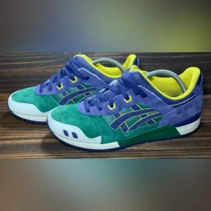 Asics Gel Lyte Green and Purple Athletic Shoes