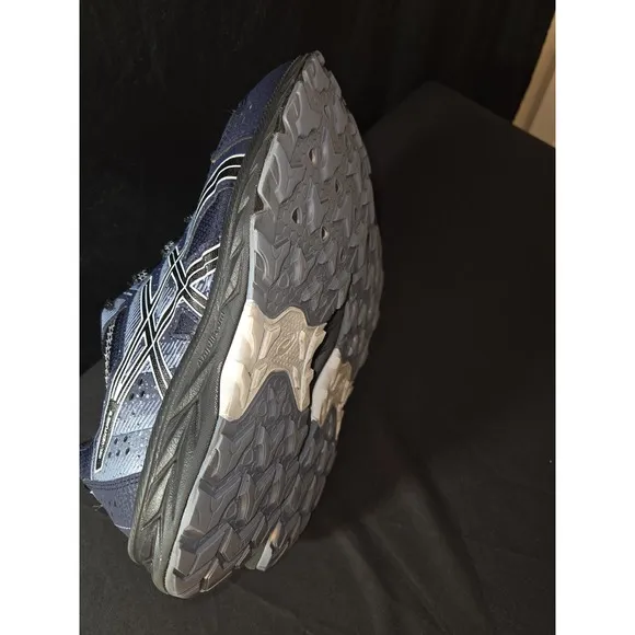 Asics Gel Venture 9 Men's Sz 10 Trail Running Shoes Blue Black Athletic Sneakers