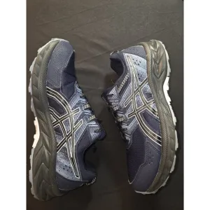 Asics Gel Venture 9 Men's Sz 10 Trail Running Shoes Blue Black Athletic Sneakers