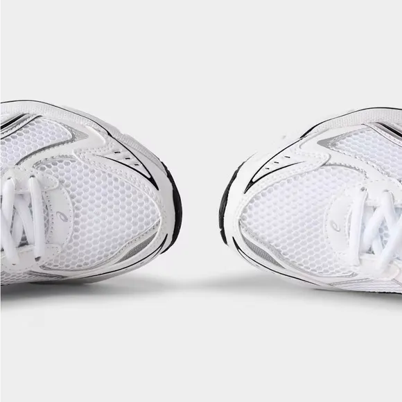 ASICS White and Black Running Shoes