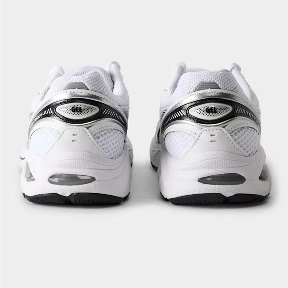 ASICS White and Black Running Shoes