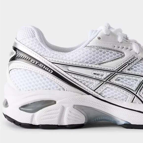 ASICS White and Black Running Shoes