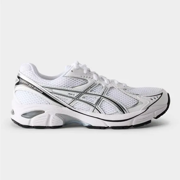 ASICS White and Black Running Shoes
