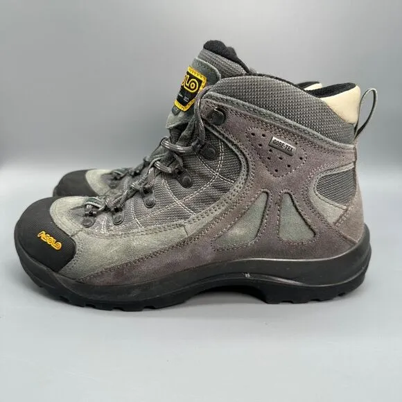 Asolo Hiking Mid High Boots Womens Size 9 Gray Hiking Boots Outdoor Shoes