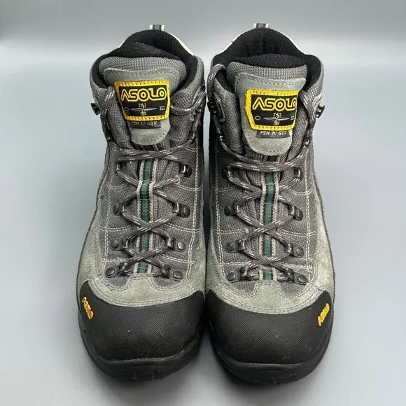 Asolo Hiking Mid High Boots Womens Size 9 Gray Hiking Boots Outdoor Shoes