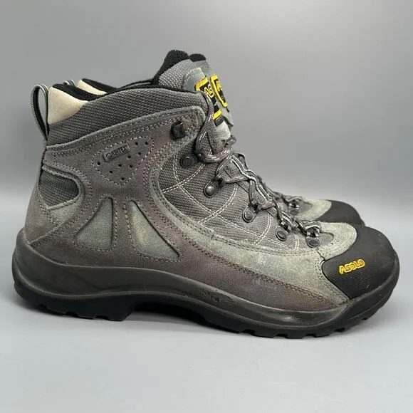Asolo Hiking Mid High Boots Womens Size 9 Gray Hiking Boots Outdoor Shoes