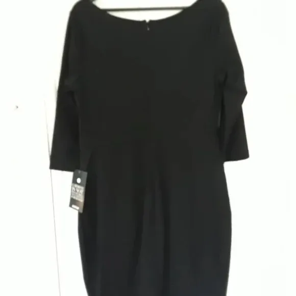 Avenue Taylor black and gold Button Sheath bodycon Dress plus size 18 20 2X new!