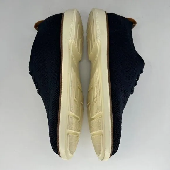 B. Blass Mens Size 8.5 Marine Blue Memory Foam Stitchlite Wingtip Oxford Shoes