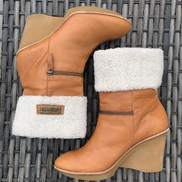 𝅺B. Makowsky BFNANCY Leather Wedges