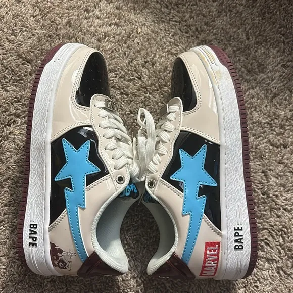 BAPE Kids Shoes - Black and White