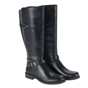 Baretraps Women's Carmella Riding Buckle Zip-Up Boots - Size 6