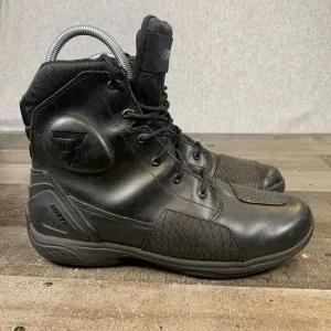 Bates Men’s Size 8.5 Adrenaline Performance Motorcycle Boots Black Lace Up