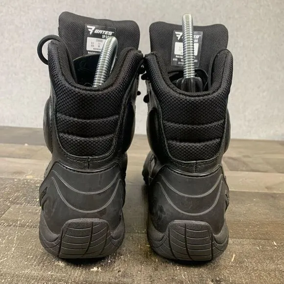 Bates Men’s Size 8.5 Adrenaline Performance Motorcycle Boots Black Lace Up
