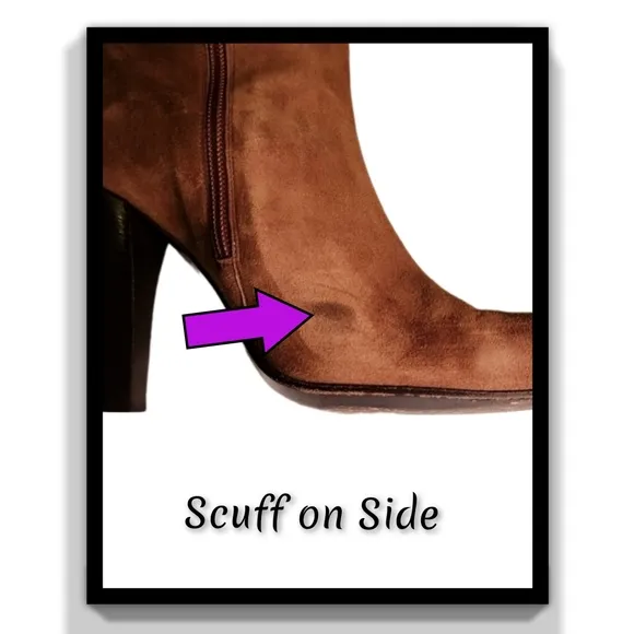 BCBGMaxAzria Suede Boots with Leather &amp; Tassle Detail