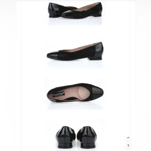 BeautiFeel Karen Houndstooth Pattern Cap Toe Patent Dress Shoes Size 8.5 | EU 39