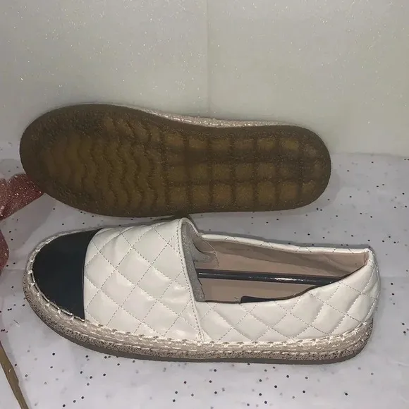 Beautiful Lingge Straw Woven Platform Shoes size 36
