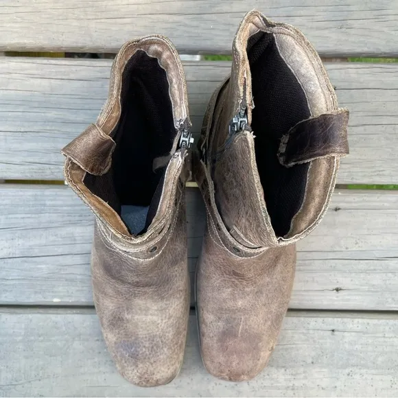 Bed Stu Innovator Harness Brown Leather Boots size 11