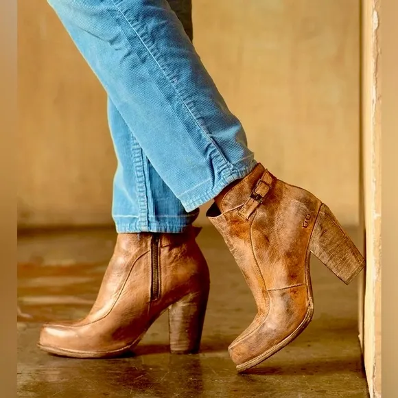 Bed Stu Isla Leather Ankle Boots