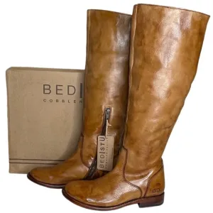 BED STU Tess Distressed Leather Boots Size 8.5