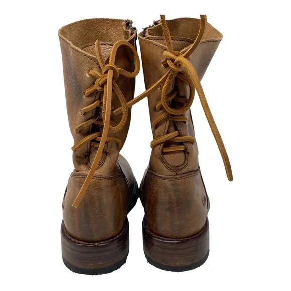 BedStu Cheshire Brown Leather Ankle Boots Cobbler Series Women’s Size 7