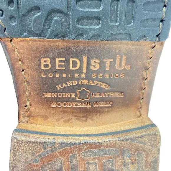 BedStu Cheshire Brown Leather Ankle Boots Cobbler Series Women’s Size 7
