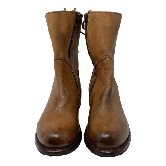 BedStu Cheshire Brown Leather Ankle Boots Cobbler Series Women’s Size 7