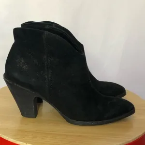 Belle by Sigerson Morrison black suede ankle boot
