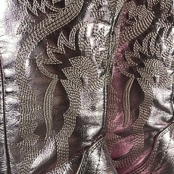Billini Metallic Pink DANILO Vegan Leather Cowgirl Boots Size 9