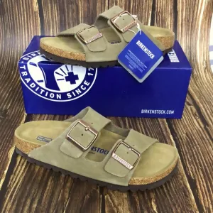 Birkenstock Arizona Taupe Narrow Sandals with Adjustable Straps and Cork Footbed