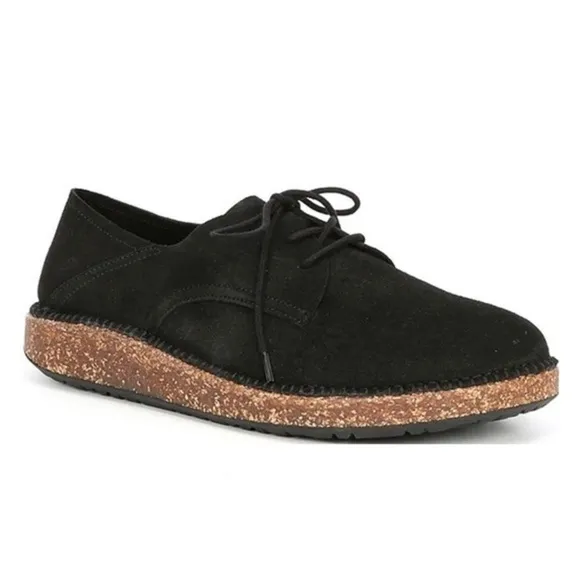 Birkenstock Black Gary Suede Leather Unisex Shoes