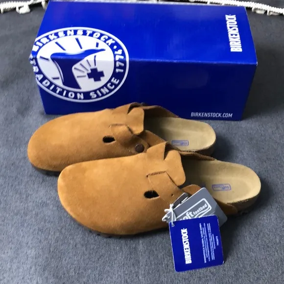 Birkenstock Boston Mink Mules Stylish Slip-On Clogs - Narrow