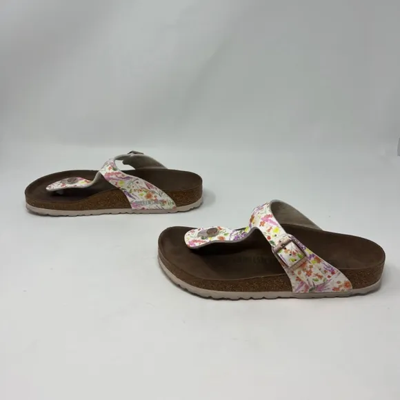 Birkenstock Gizeh Summer Floral Vegan Sandals Shoes Women