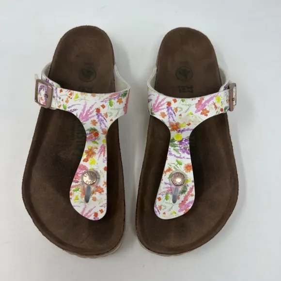 Birkenstock Gizeh Summer Floral Vegan Sandals Shoes Women
