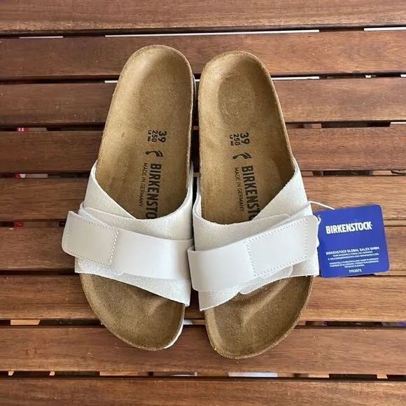 Birkenstock Oita Suede Leather Sandal Antique White EU 39/US Women Size 8
