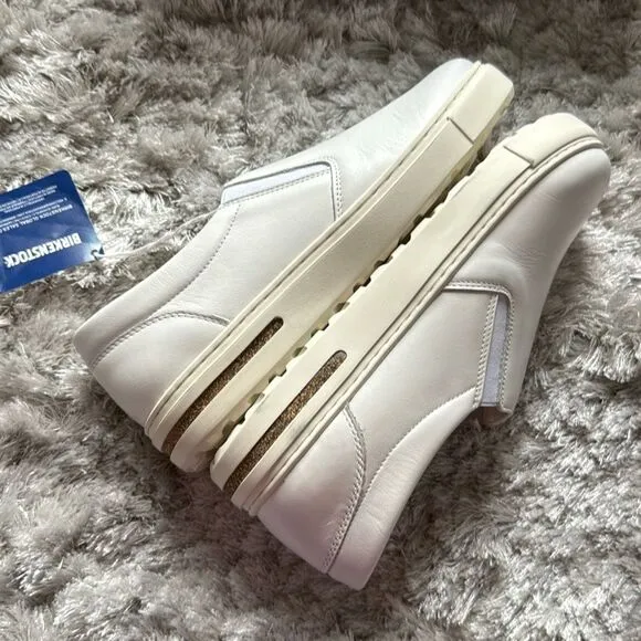 Birkenstock Oswego Slip-on White Leather Shoe Size EU 39 Regular Fit