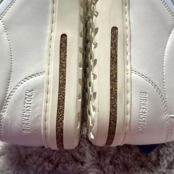 Birkenstock Oswego Slip-on White Leather Shoe Size EU 39 Regular Fit