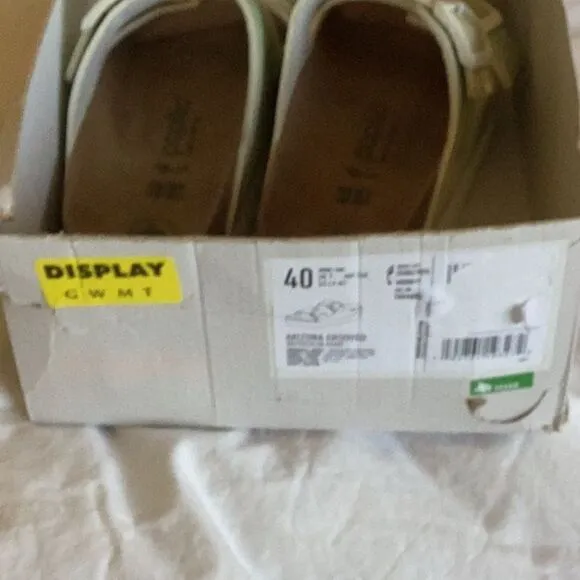 Birkenstock Papillio Arizona Platform Watercolor Khaki, Size 9 (40), NWT flaw