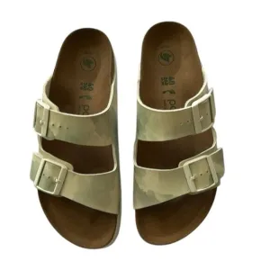 Birkenstock Papillio Arizona Platform Watercolor Khaki, Size 9 (40), NWT flaw