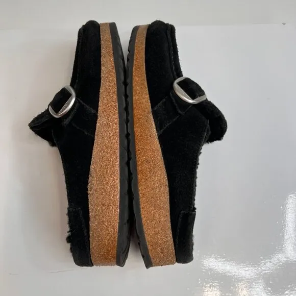Birkenstock Sandal Women 10 Shearling Slide Clog Strap Buckley Hip Party Core Ex