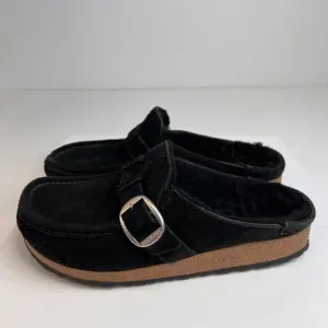 Birkenstock Sandal Women 10 Shearling Slide Clog Strap Buckley Hip Party Core Ex