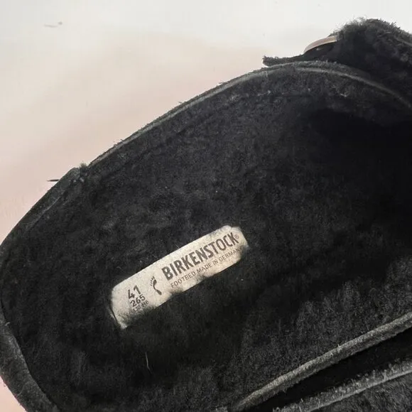 Birkenstock Sandal Women 10 Shearling Slide Clog Strap Buckley Hip Party Core Ex