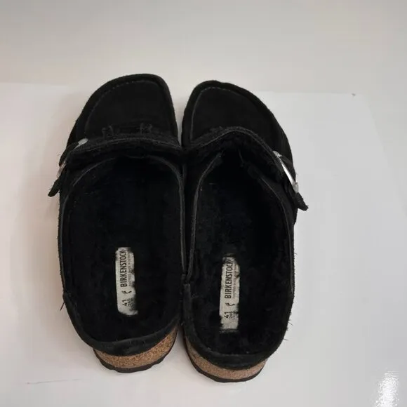 Birkenstock Sandal Women 10 Shearling Slide Clog Strap Buckley Hip Party Core Ex