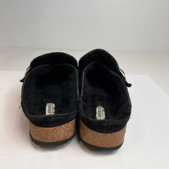 Birkenstock Sandal Women 10 Shearling Slide Clog Strap Buckley Hip Party Core Ex