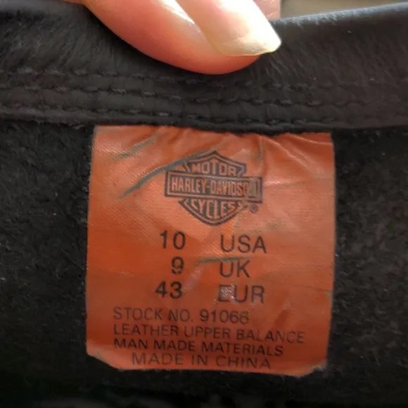 Black Leather Motorcycle Boots