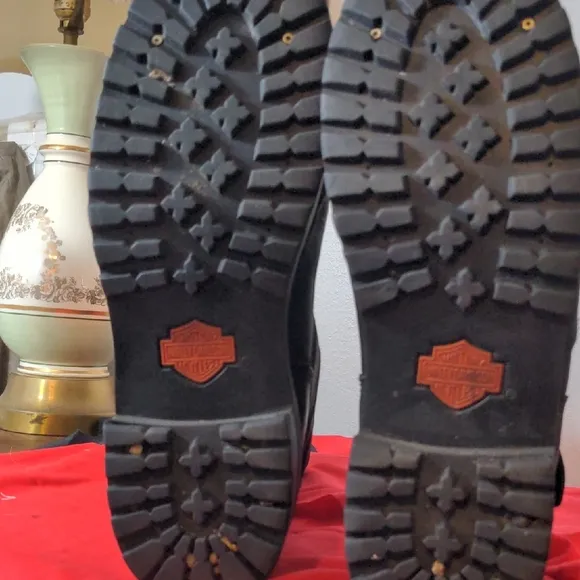 Black Leather Motorcycle Boots