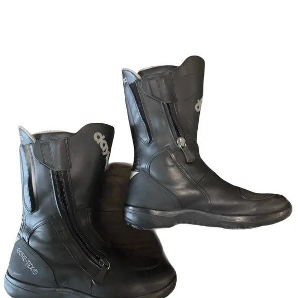 Black Men's Motorcycle Boots