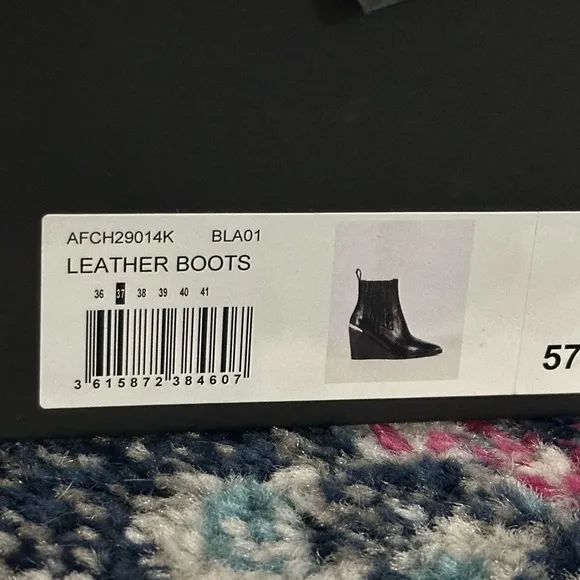 Black Wedge Ankle Boots