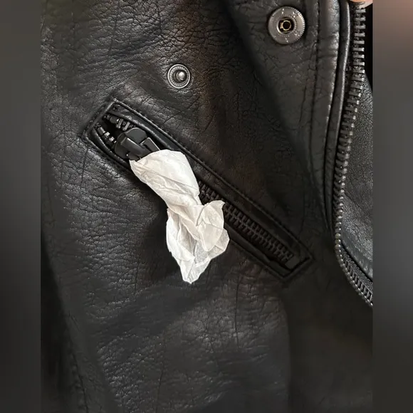 BLANK NYC Vegan Leather Moto Jacket In Onyx Sz XS/S ✨NWT✨