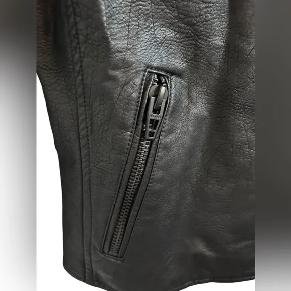 BLANK NYC Vegan Leather Moto Jacket In Onyx Sz XS/S ✨NWT✨