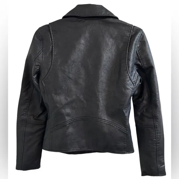 BLANK NYC Vegan Leather Moto Jacket In Onyx Sz XS/S ✨NWT✨